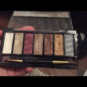 Eyeshadow and lipstick